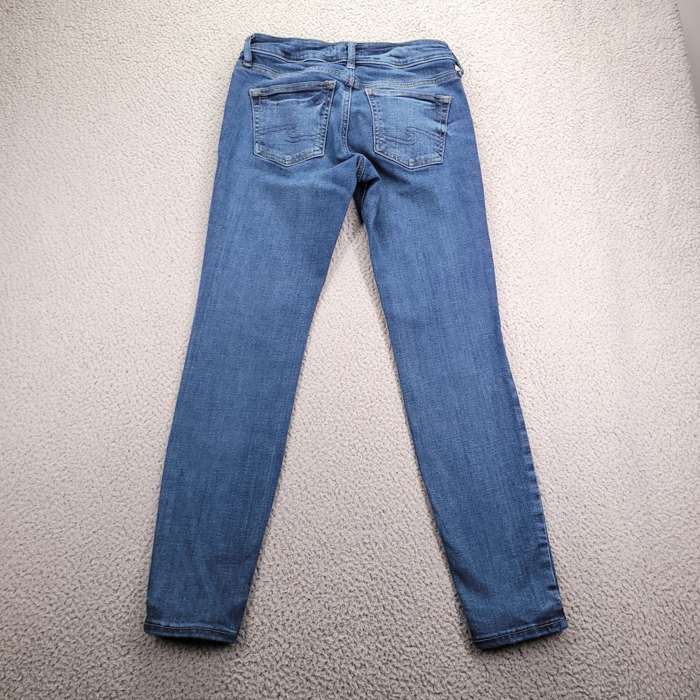 SILVER Jean Size 27 BRITT Skinny Low Rise Medium Wash Stretch Denim 27x28 - Picture 2 of 13